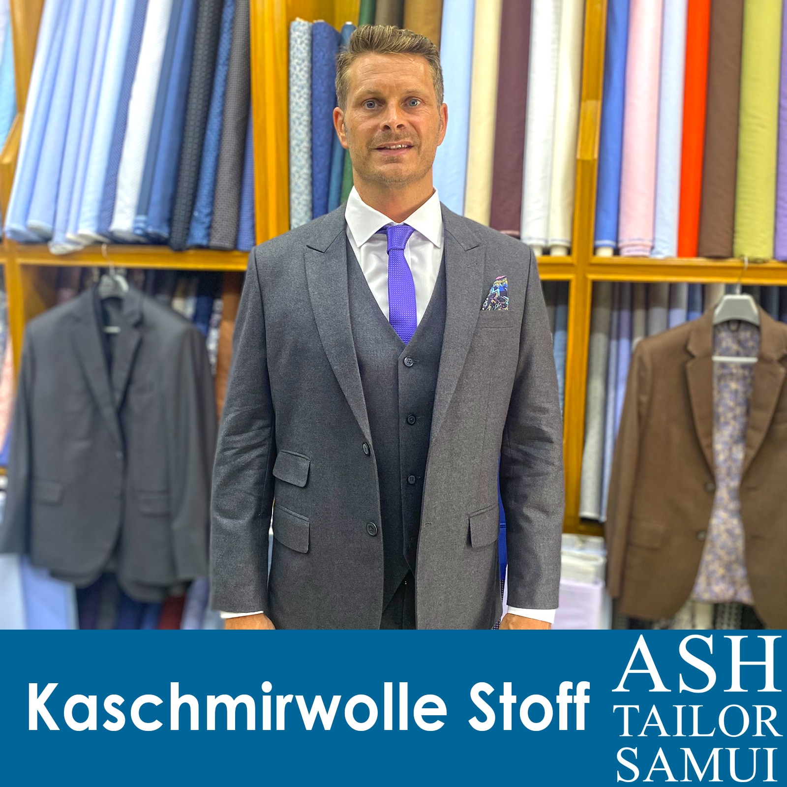 Anzug gemacht aus Kaschmirwolle