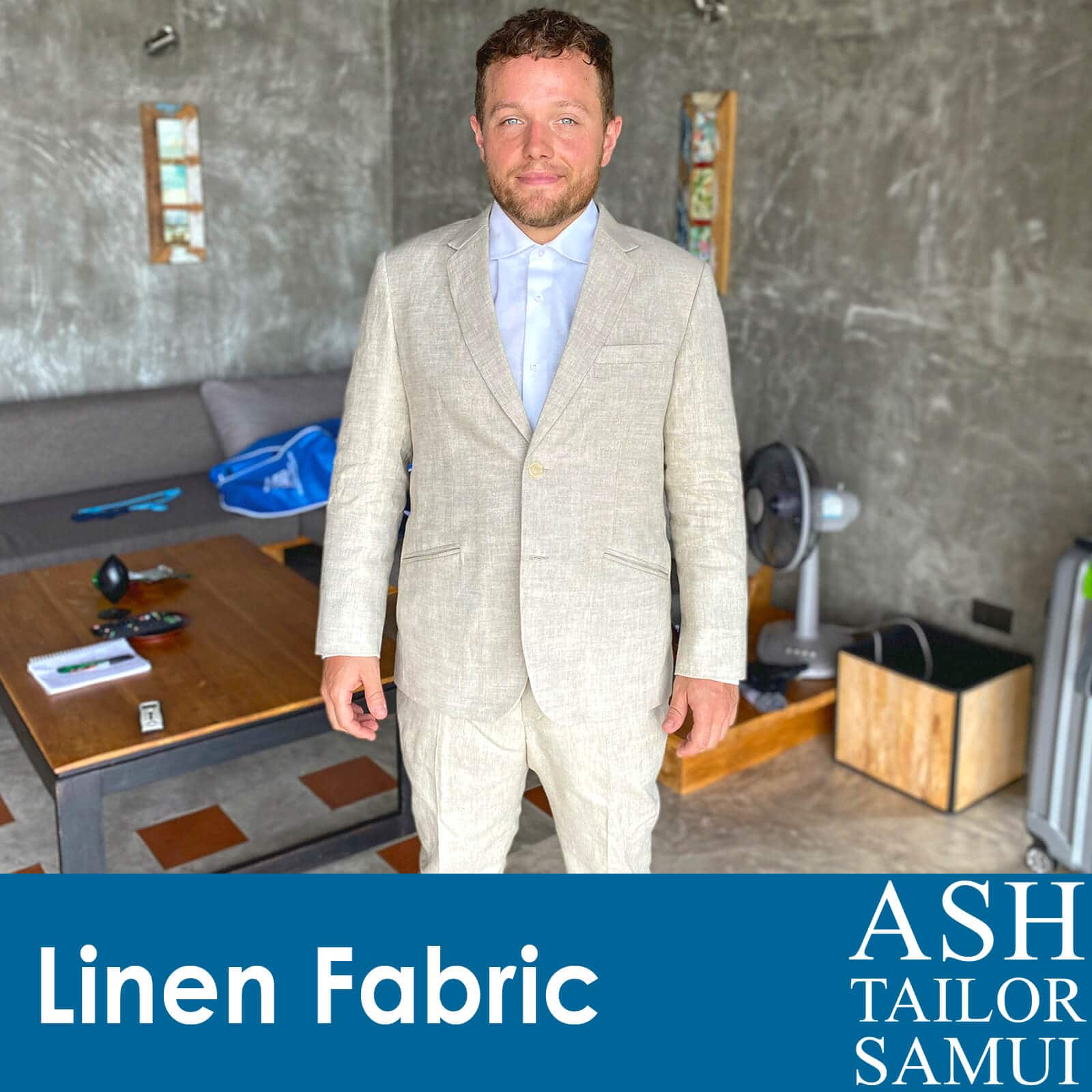 Suit made of linen