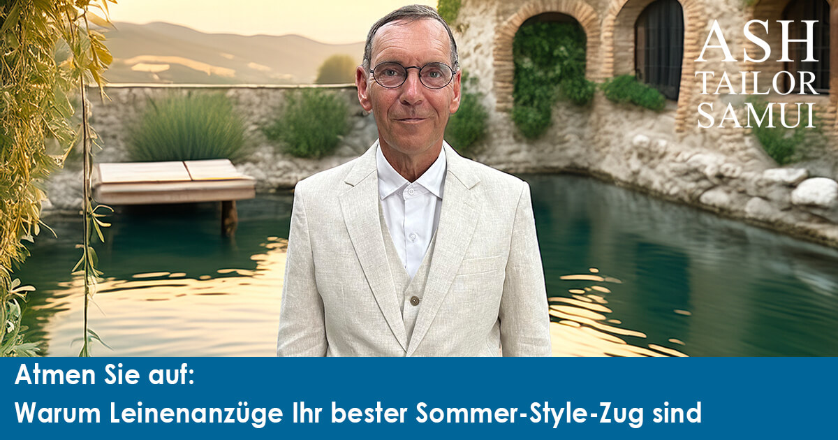 Warum Leinenanzüge Ihr bester Sommer-Style-Zug sind