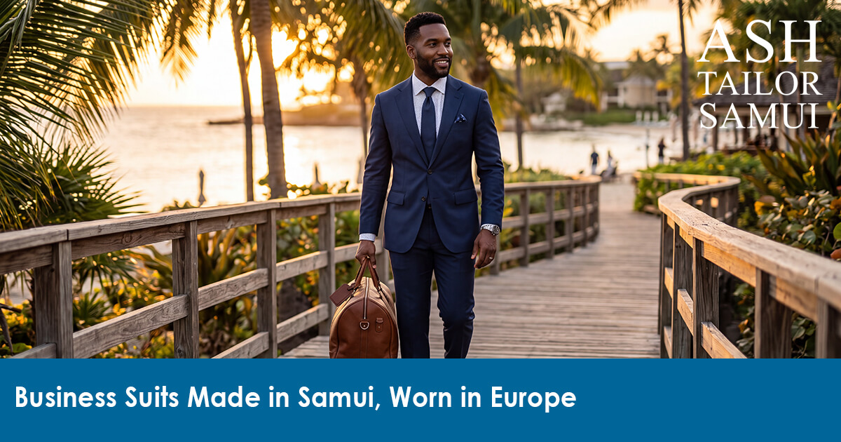 Business Suits Made in Samui, Worn in Europe